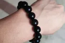 手链，黑曜石，六字真言手链，虎眼石