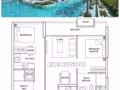 最后两间！全新双钥匙两间卧室 The Santorini @ 淡滨尼公寓出售