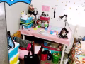 進巴亞籬笆payalebar有小公寓普通房出租 租一個人  家具： 桌子, 衣櫃