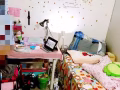 进巴亚篱笆payalebar有小公寓普通房出租 租一个人  家具： 桌子, 衣柜