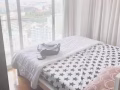 紫线文庆地铁站附近的26楼公寓主人房夜景超美